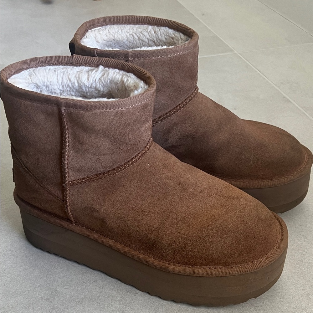 UGG Platform Brown Boots
